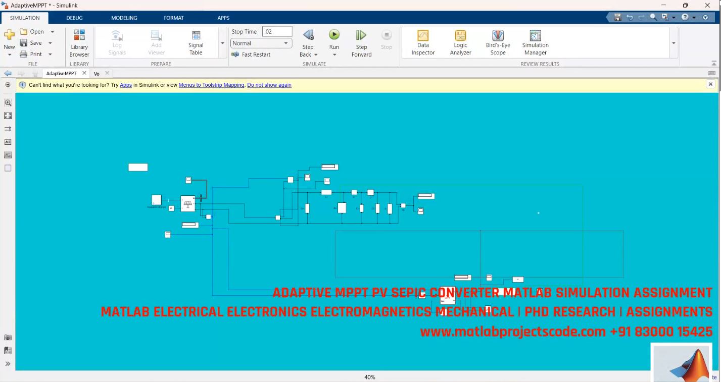 Adaptive MPPT for PV SEPIC Converter - MATLAB Simulation for Solar Power Optimization